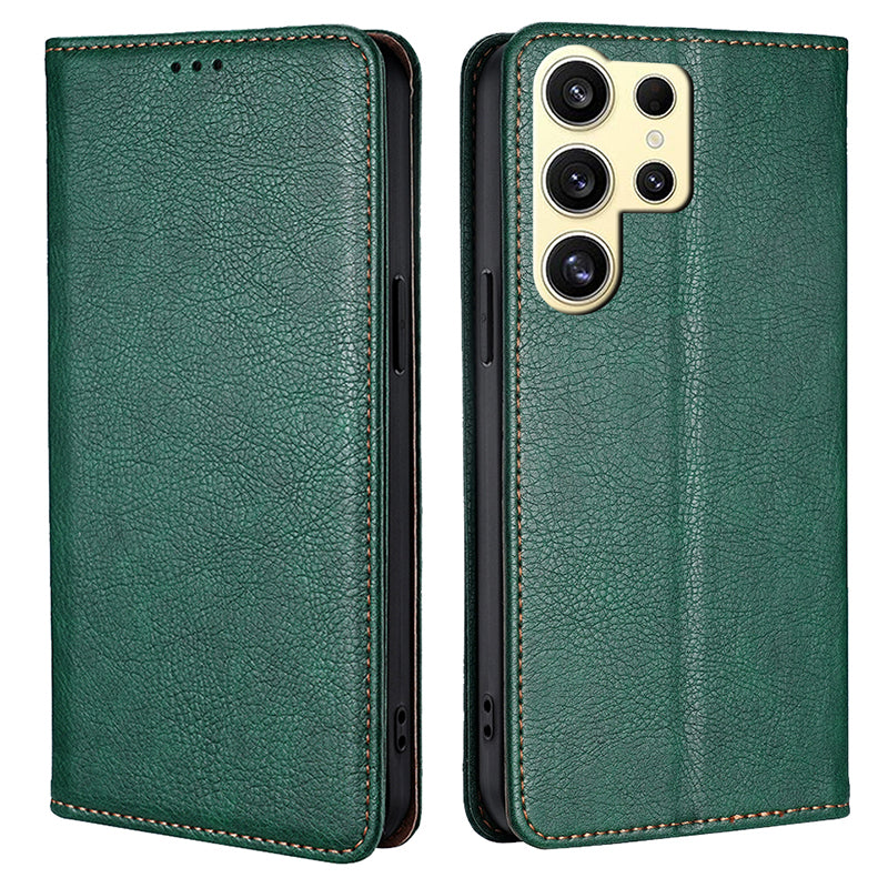 For Samsung Galaxy S24 Ultra Leather Case Magnetic Absorption Folio Stand Phone Cover For Samsung Galaxy S24 Ultra Leather Case Magnetic Absorption Folio Stand Phone Cover